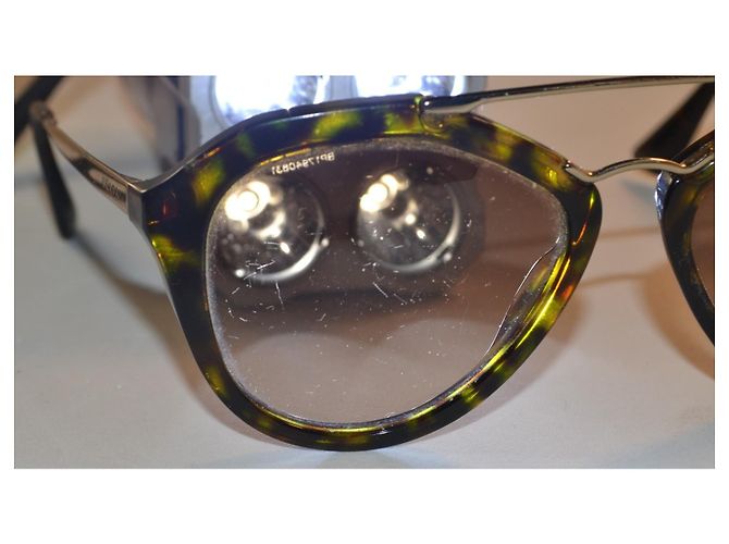 Prada SPR 12Q Sonnenbrille aus Schildpatt-Acetat Braun - Ansicht 10