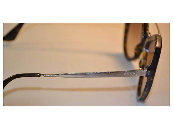 Prada SPR 12Q Sonnenbrille aus Schildpatt-Acetat Braun - Ansicht 6