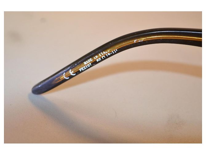 Occhiali da sole Salvatore Ferragamo FE2107 Marrone Nero - vista 8