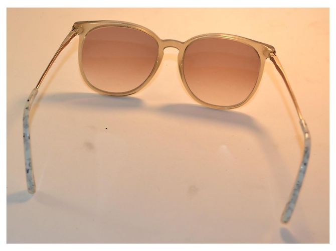 Gafas de sol Chloé montura redonda Blanco Beige - vista 5
