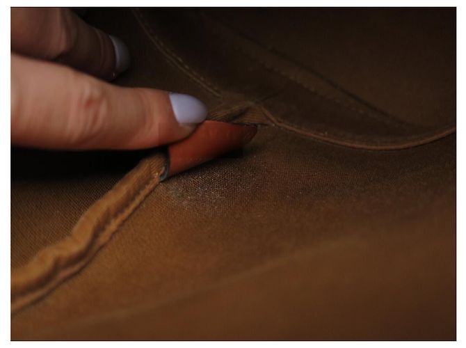 Céline BORSA A MANO CELINE SEAU PM 191442 IN tela TRIOMPHE E VITELLO BORSA A TRACCOLLA Marrone - vista 10