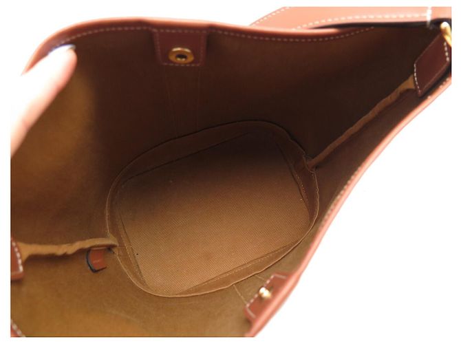 Céline BORSA A MANO CELINE SEAU PM 191442 IN tela TRIOMPHE E VITELLO BORSA A TRACCOLLA Marrone - vista 7