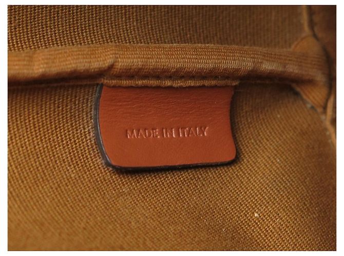 Céline BORSA A MANO CELINE SEAU PM 191442 IN tela TRIOMPHE E VITELLO BORSA A TRACCOLLA Marrone - vista 8