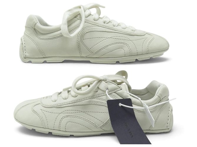 NUOVE SNEAKERS PRADA MONTECARLO RE EDITION 2005 BIANCO 35 - vista 3