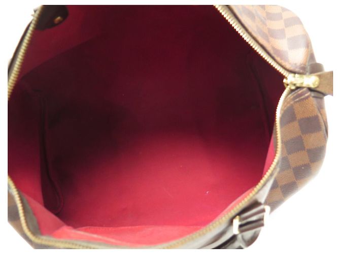 BORSA A MANO LOUIS VUITTON SPEEDY 35 TOILE DAMIER EBENE N40591 BROWN Marrone - vista 12