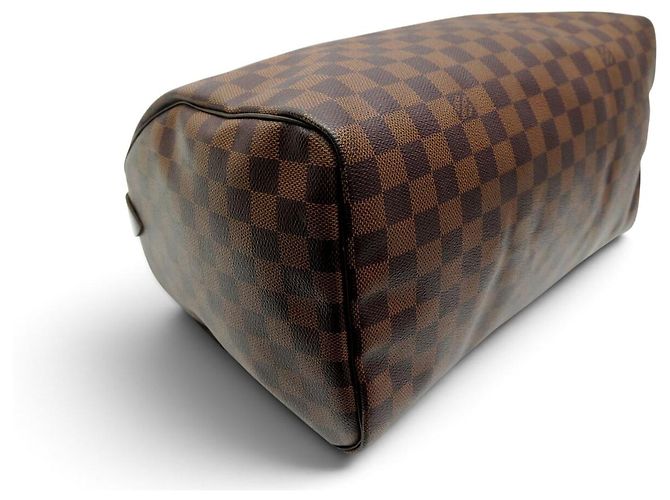 BORSA A MANO LOUIS VUITTON SPEEDY 35 TOILE DAMIER EBENE N40591 BROWN Marrone - vista 3