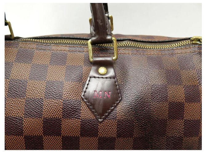 BORSA A MANO LOUIS VUITTON SPEEDY 35 TOILE DAMIER EBENE N40591 BROWN Marrone - vista 6