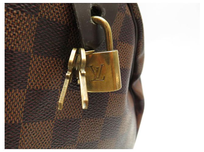 BORSA A MANO LOUIS VUITTON SPEEDY 35 TOILE DAMIER EBENE N40591 BROWN Marrone - vista 9