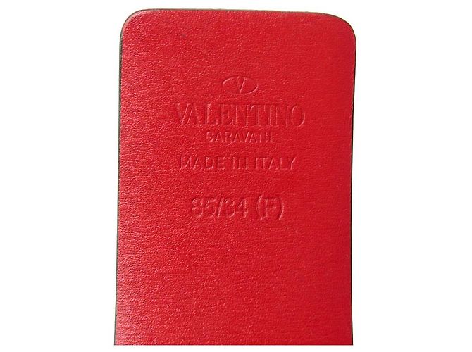 VALENTINO VLOGO SIGNATURE T85 WENDIGURT AUS ROTEM & SCHWARZEM LEDER - Ansicht 11