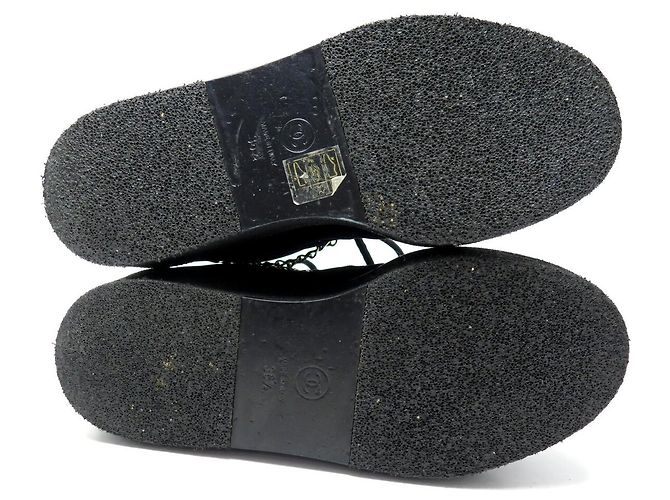 STIVALETTI CHANEL NUOVI G39332 VELLUTO CATENA LOGO CC 36.5 COMMODI Nero - vista 6