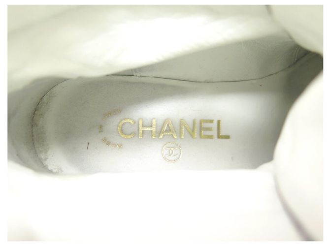 STIVALETTI CHANEL NUOVI G39332 VELLUTO CATENA LOGO CC 36.5 COMMODI Nero - vista 9
