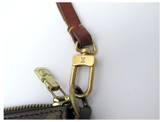 VINTAGE LOUIS VUITTON POCHETTE ACCESSOIRES NM M40712 MONOGRAM HANDTASCHE Braun - Ansicht 11