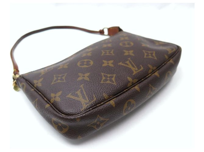 VINTAGE LOUIS VUITTON POCHETTE ACCESSOIRES NM M40712 MONOGRAM HANDTASCHE Braun - Ansicht 3