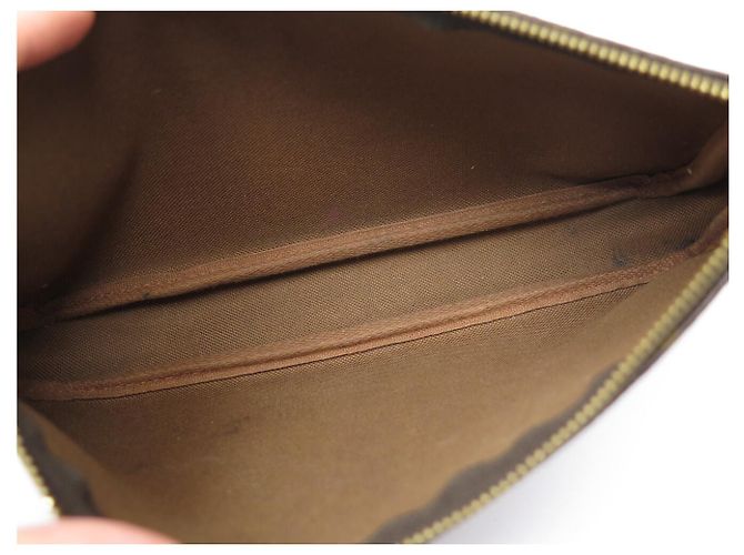 VINTAGE LOUIS VUITTON POCHETTE ACCESSOIRES NM M40712 MONOGRAM HANDTASCHE Braun - Ansicht 8