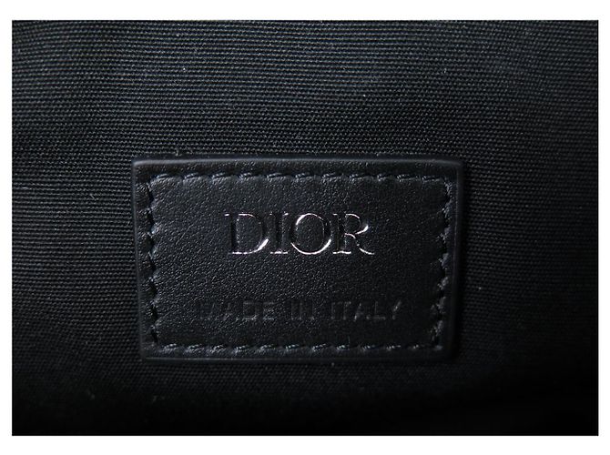 Christian Dior BORSA A MANO DIOR SADDLE NUOVA 1ADPO093CDP-H43E IN TOILE DIAMONDS E PELLE Nero - vista 13