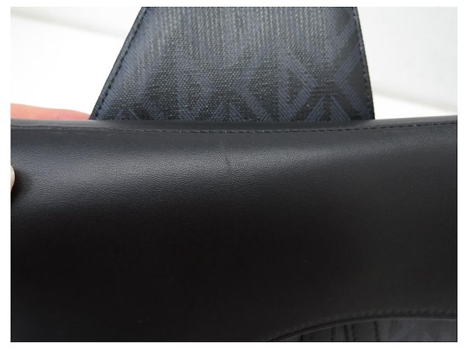 Christian Dior BORSA A MANO DIOR SADDLE NUOVA 1ADPO093CDP-H43E IN TOILE DIAMONDS E PELLE Nero - vista 16