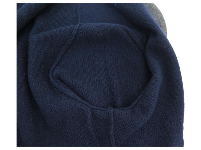 CHANEL CARDIGAN STRICKJACKE ANKERKNÖPFE CAMBON P59182K07741 L 42 AUS KASHMIR Marineblau - Ansicht 5