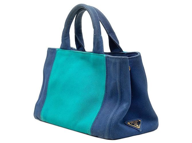 Prada Canapa Mini Handtasche mit Dreieckslogo Mehrfarben - Ansicht 2