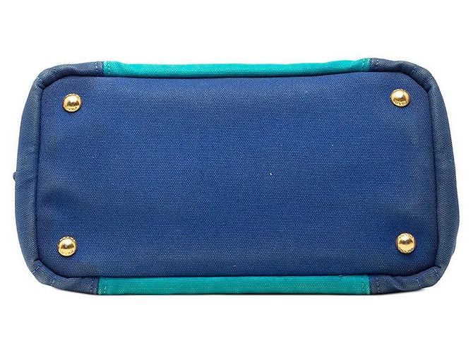 Prada Canapa Mini Handtasche mit Dreieckslogo Mehrfarben - Ansicht 3