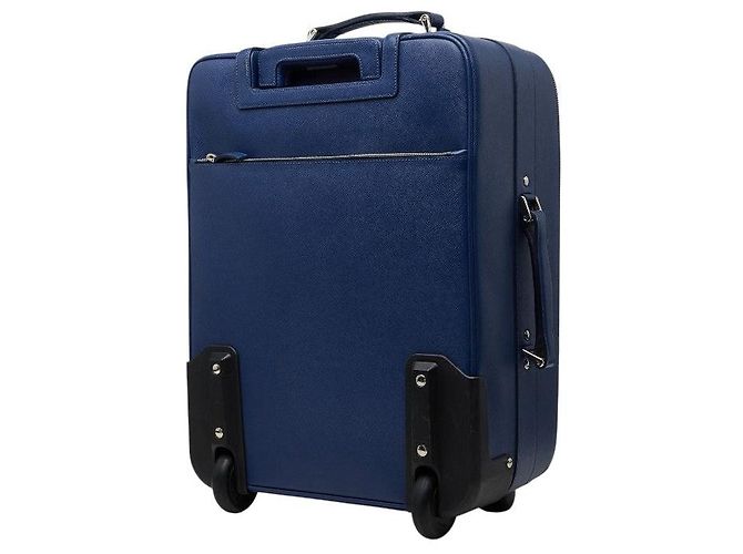 Sac Carry Prada Saffiano Bleu - vue 2