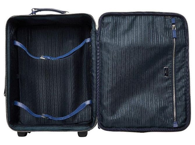 Sac Carry Prada Saffiano Bleu - vue 9