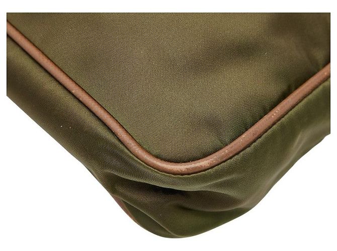 Bolso bandolera Prada Triangle Logo Verde - vista 6