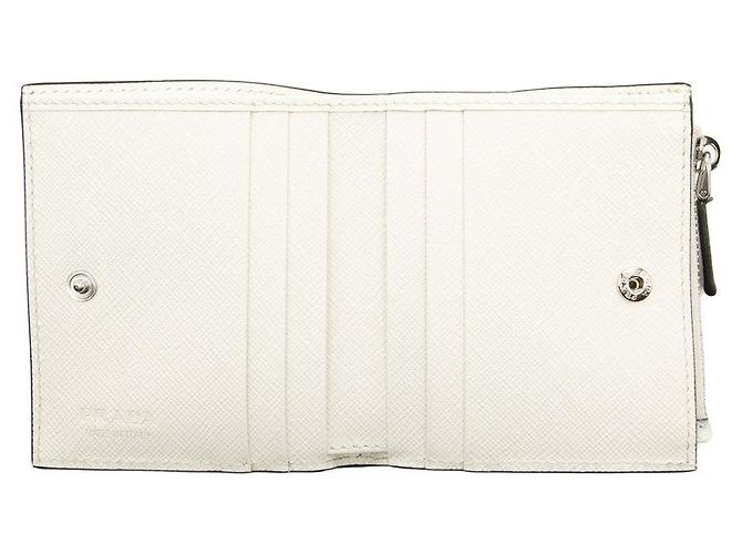 Prada Compact Bi-fold Wallet 2ML049 Weiß - Ansicht 4
