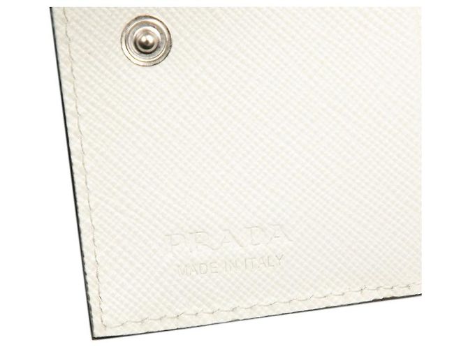 Prada Compact Bi-fold Wallet 2ML049 Weiß - Ansicht 6