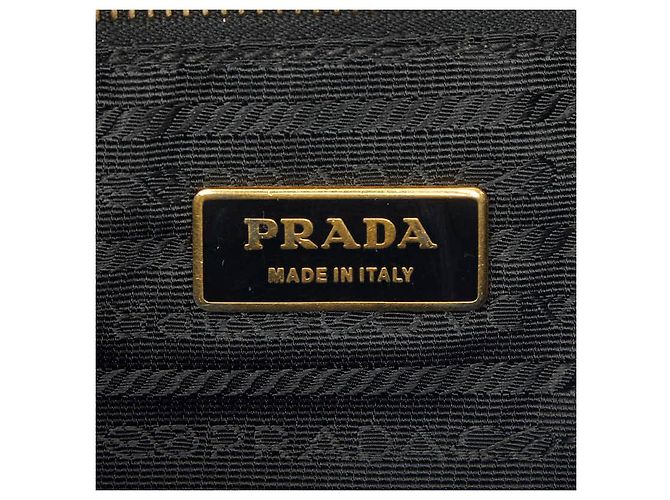 Sac cabas Prada Gaufre Noir - vue 10