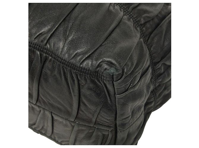 Sac cabas Prada Gaufre Noir - vue 4