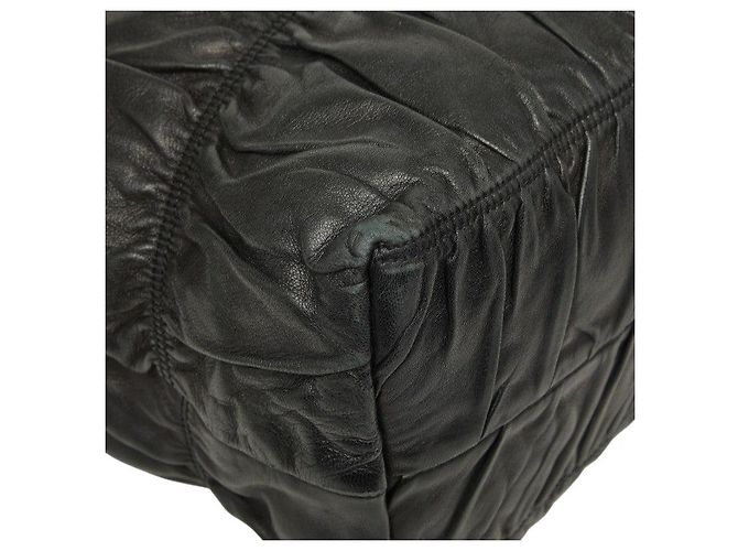 Sac cabas Prada Gaufre Noir - vue 5