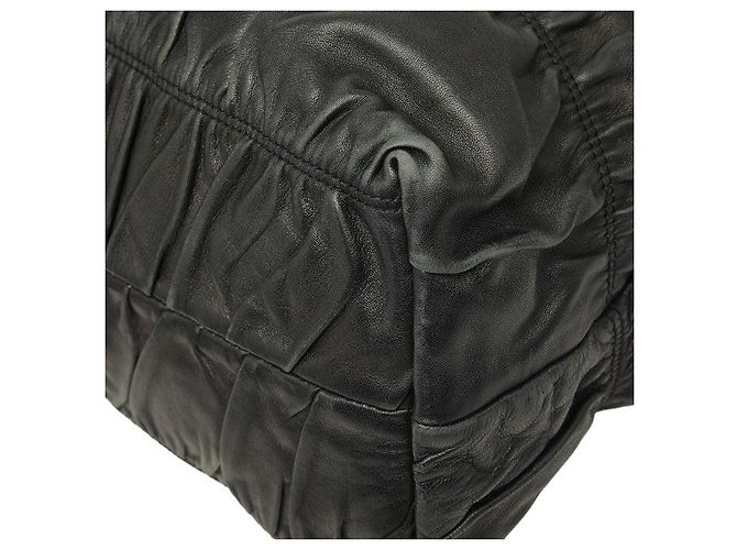 Sac cabas Prada Gaufre Noir - vue 6