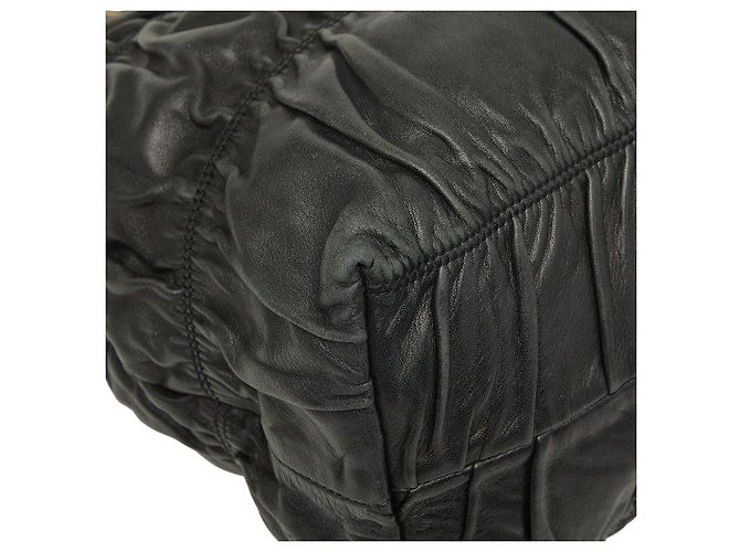 Sac cabas Prada Gaufre Noir - vue 7