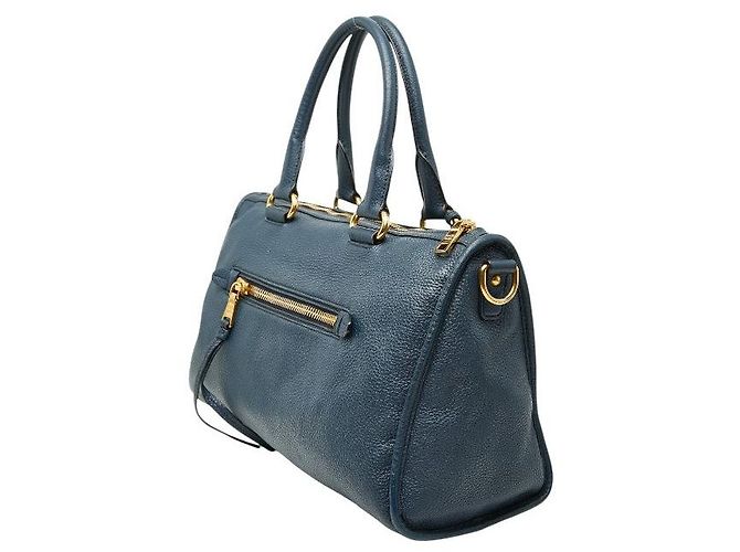 Sac à main Prada 2WAY bleu - vue 2