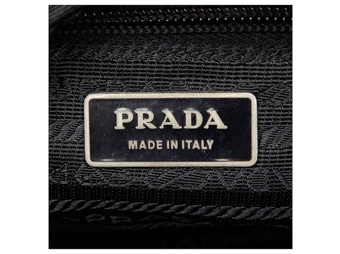 Borsa a tracolla Prada con placca logo triangolare Nero - vista 10