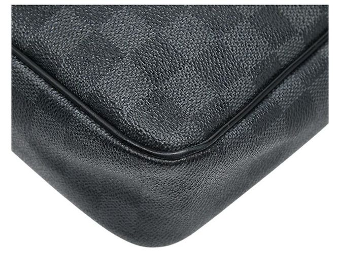 Sac Louis Vuitton Damier Graphite Daniel MM Noir - vue 6
