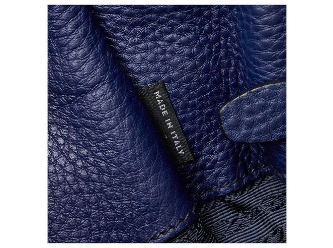 Prada Handtasche mit Dreiecks-Logo-Plakette Blau - Ansicht 9