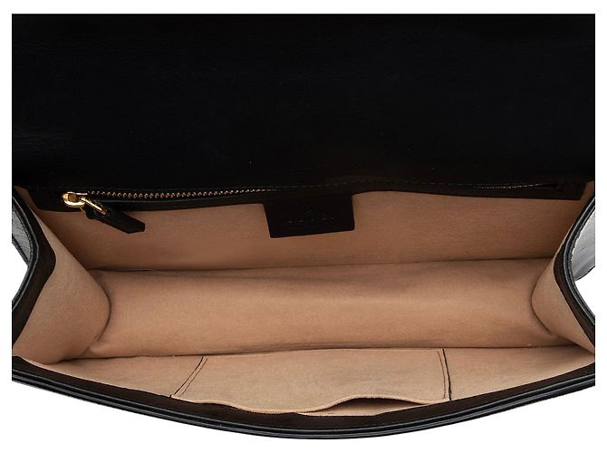 Borsa a spalla piccola Gucci GG Velvet Sylvie Nero - vista 7