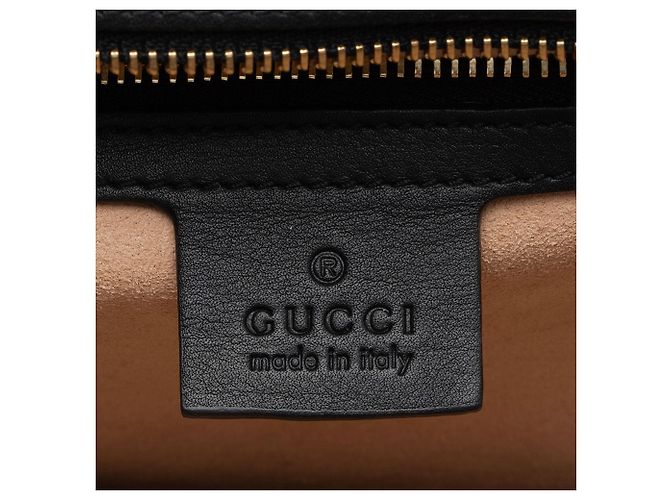 Borsa a spalla piccola Gucci GG Velvet Sylvie Nero - vista 8