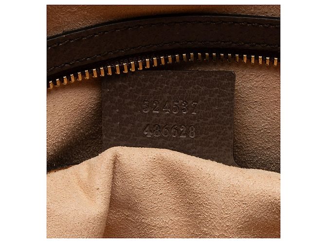 Gucci GG Supreme Ophidia Large Zip Tote Braun Beige - Ansicht 6