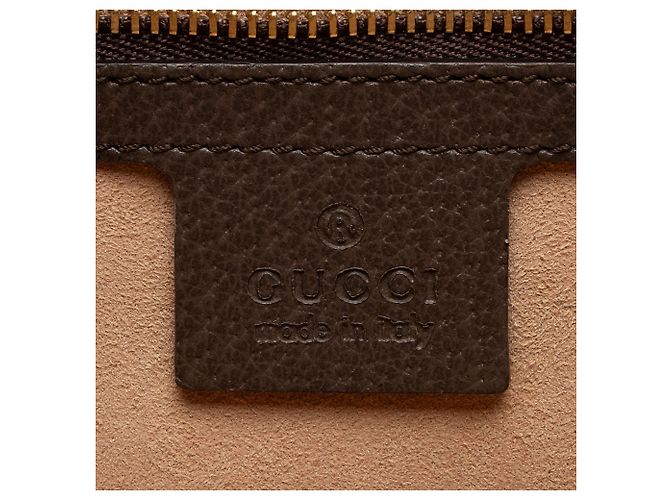 Gucci GG Supreme Ophidia Large Zip Tote Braun Beige - Ansicht 8