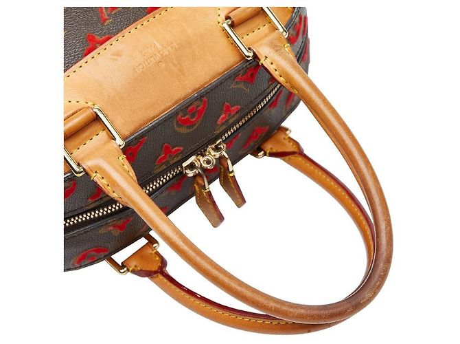 Borsa a mano Louis Vuitton Deauville Marrone - vista 4