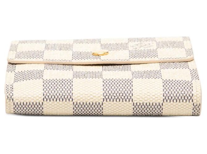 Cartera Louis Vuitton Damier Azur Elise Blanco - vista 3