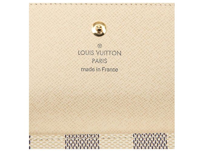 Cartera Louis Vuitton Damier Azur Elise Blanco - vista 6