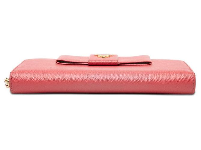 Prada Fiocco langes Portemonnaie Pink - Ansicht 3