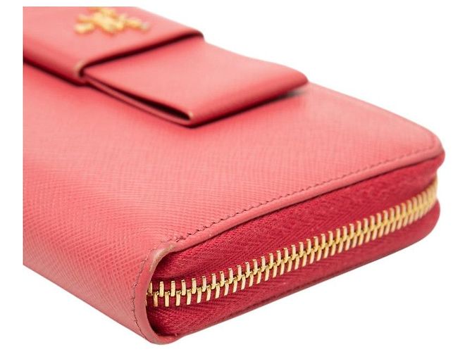 Prada Fiocco langes Portemonnaie Pink - Ansicht 4