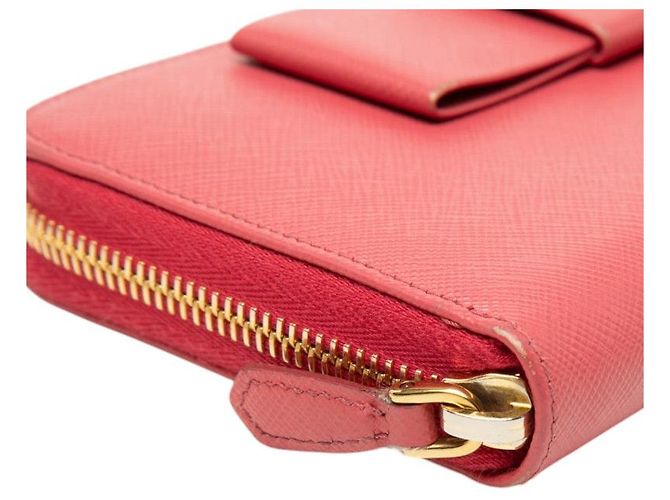 Prada Fiocco langes Portemonnaie Pink - Ansicht 5