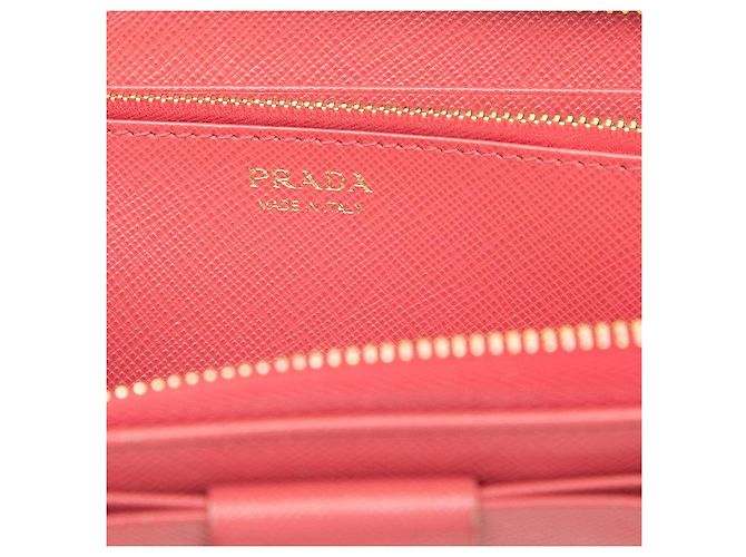 Prada Fiocco langes Portemonnaie Pink - Ansicht 8