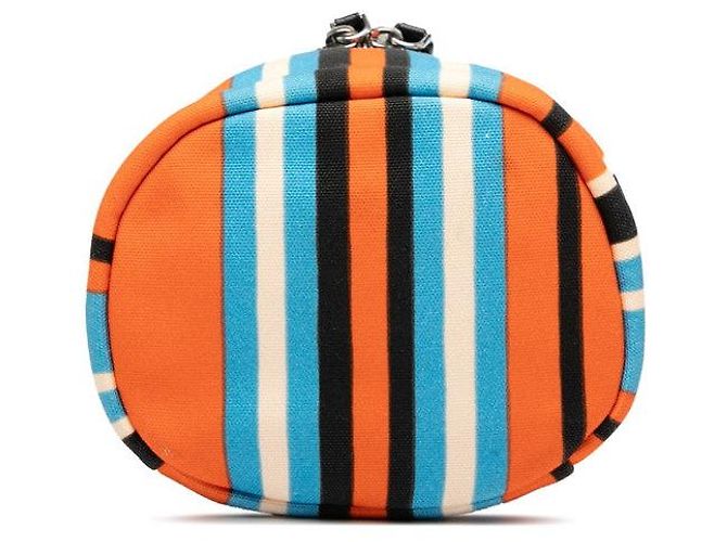 Double Borsa a tracolla Prada con placca logo triangolare 2VH147 Arancione - vista 3