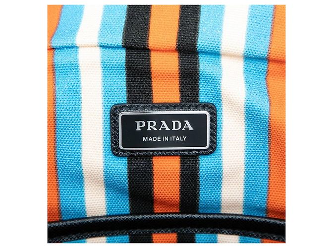Double Borsa a tracolla Prada con placca logo triangolare 2VH147 Arancione - vista 5